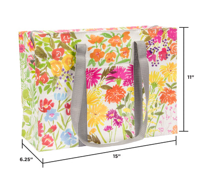 QA657 Flower Garden Shoulder Tote