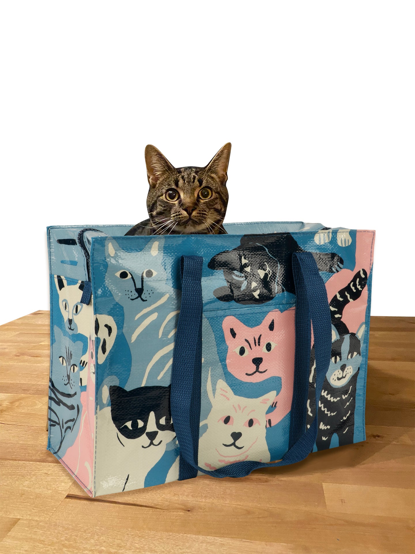 QA665 Happy Cats Shoulder Tote