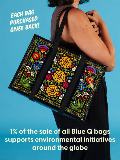 Flower Fest Shoulder Tote - new! by Blue Q – image 8