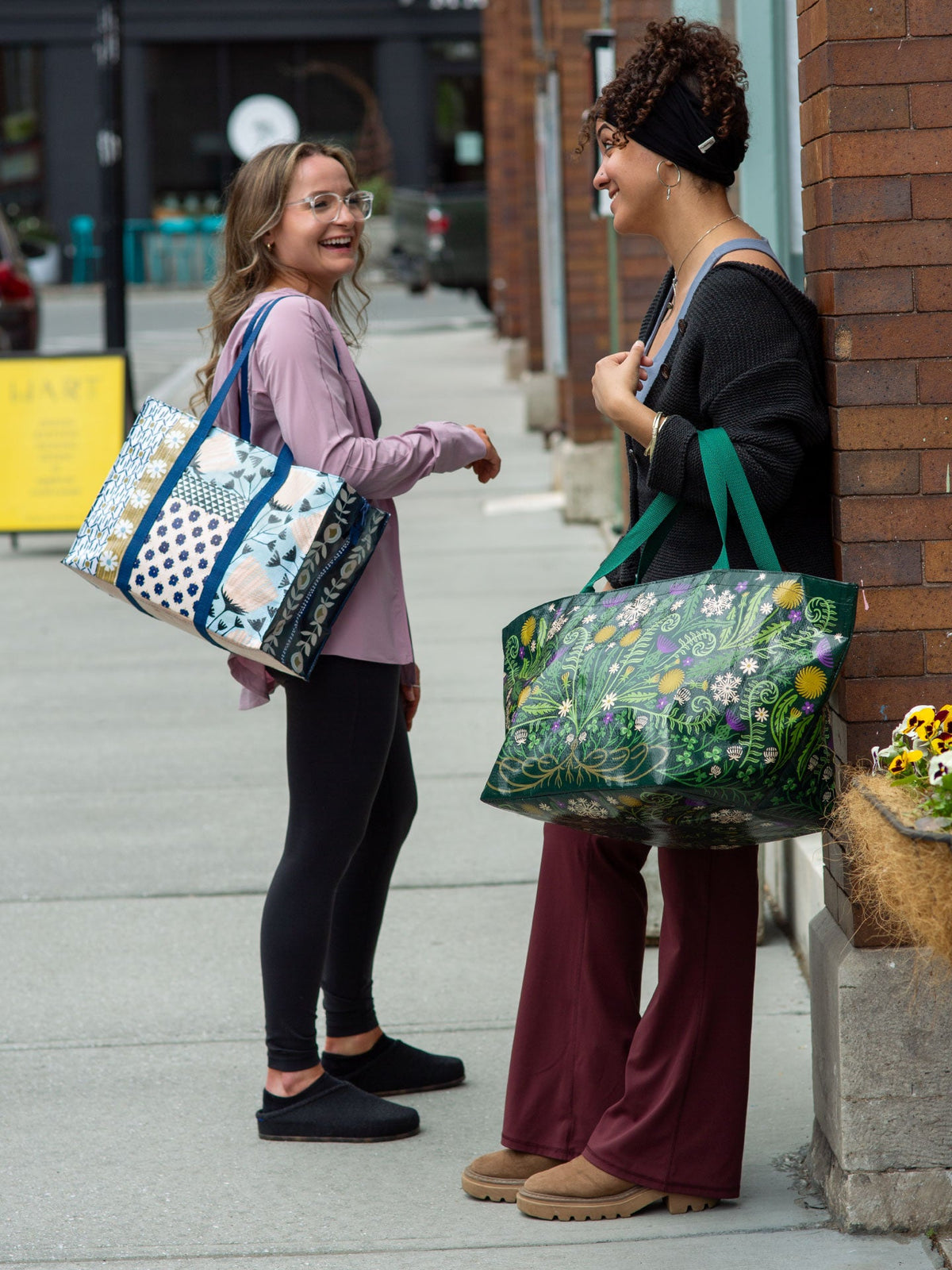 Patchwork Shoulder Tote by Blue Q – image 5