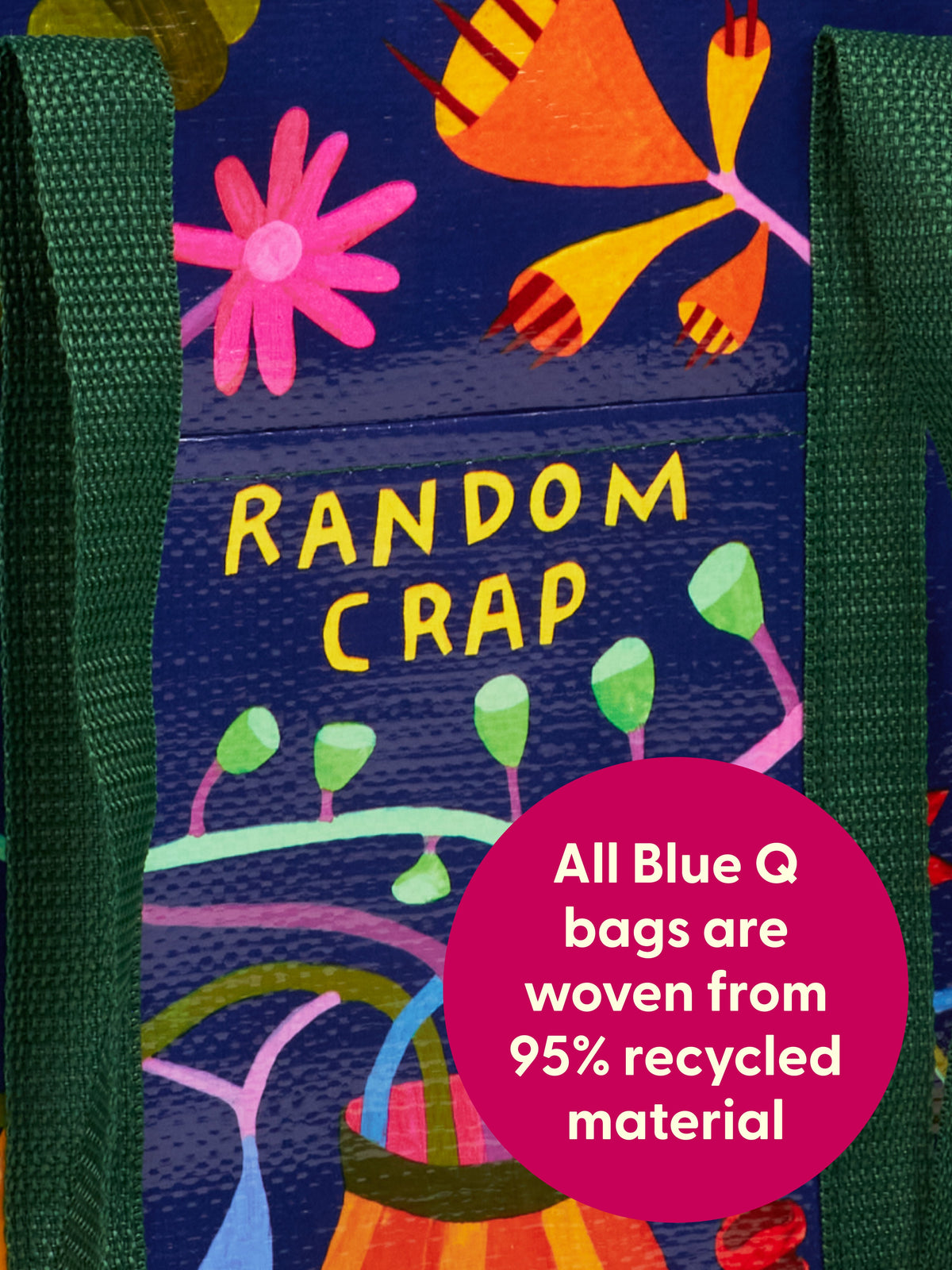 Random Crap Shoulder Tote by Blue Q – image 5