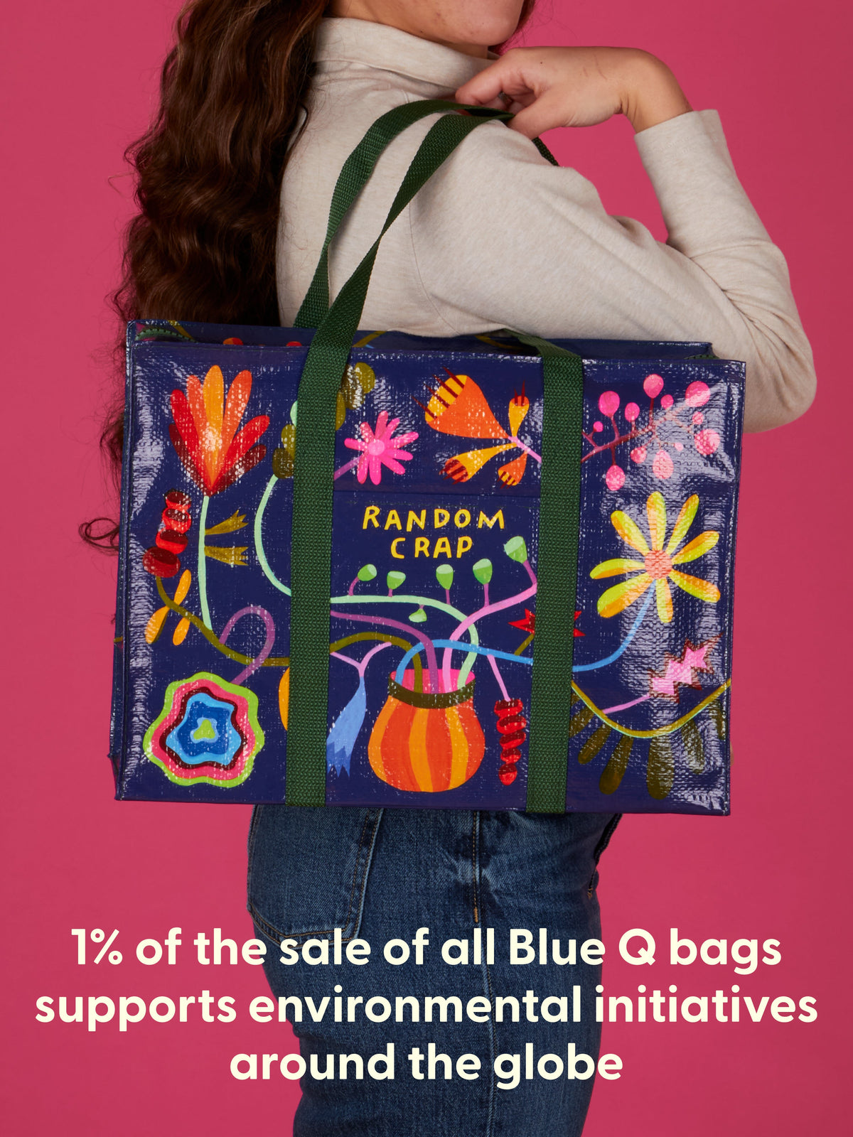 Random Crap Shoulder Tote by Blue Q – image 8
