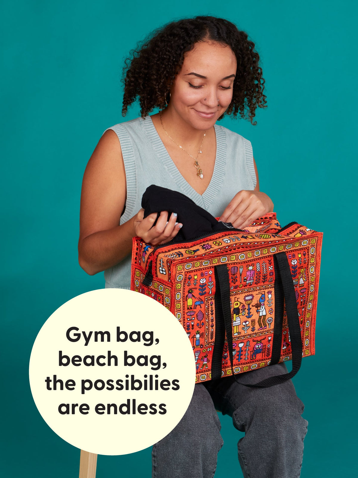 Magic Carpet Shoulder Tote by Blue Q – image 7