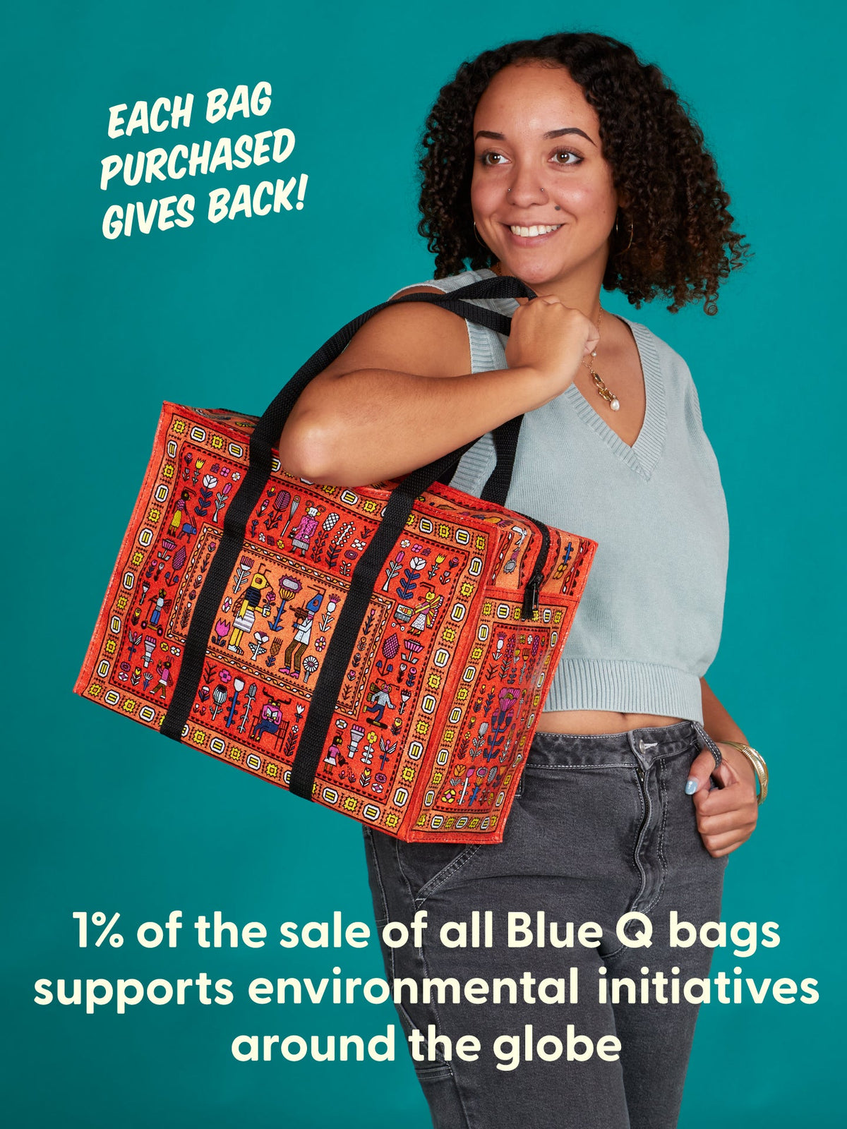 Magic Carpet Shoulder Tote by Blue Q – image 8