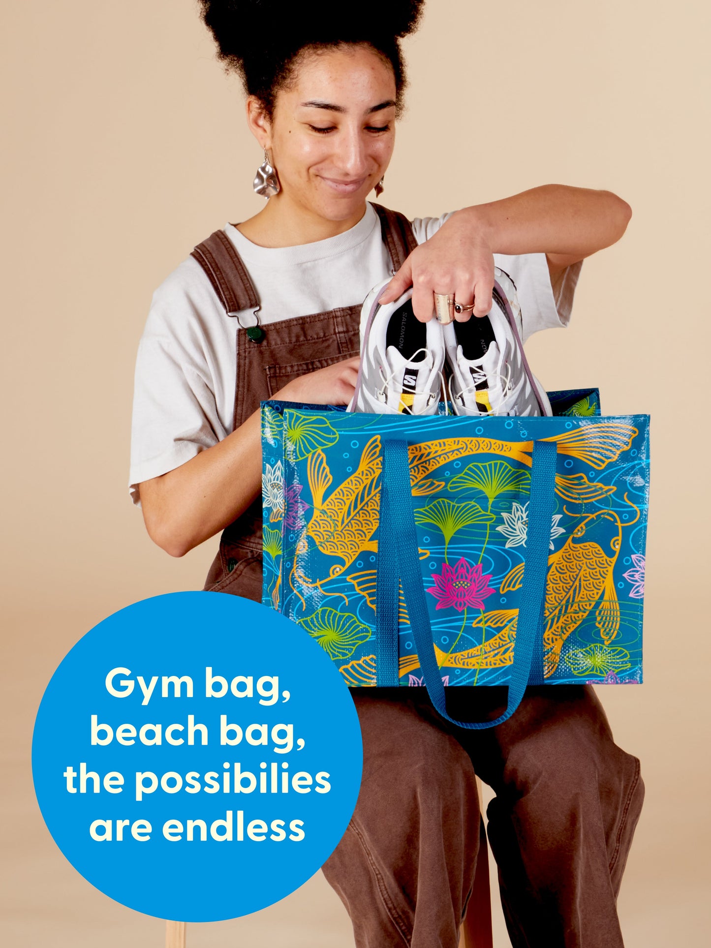 Koi Shoulder Tote by Blue Q – image 5
