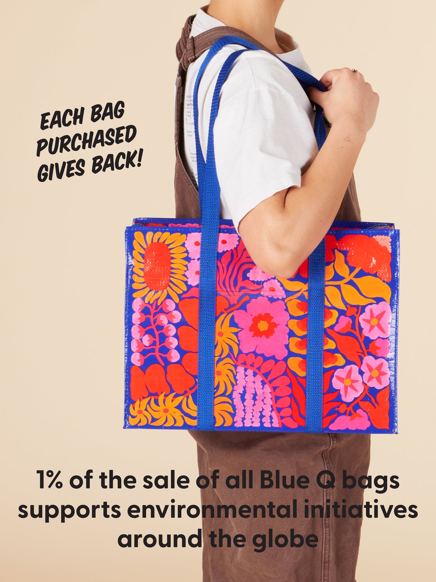 Bright Blooms Shoulder Tote by Blue Q – image 6