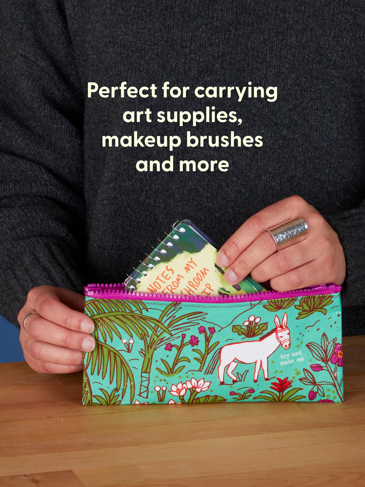 Try And Make Me Pencil Case by Blue Q – image 4