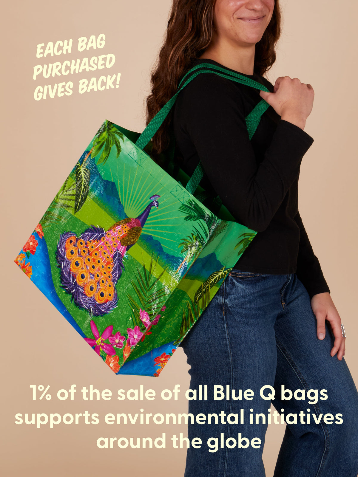 Peacock Paradise Shopper by Blue Q – image 8