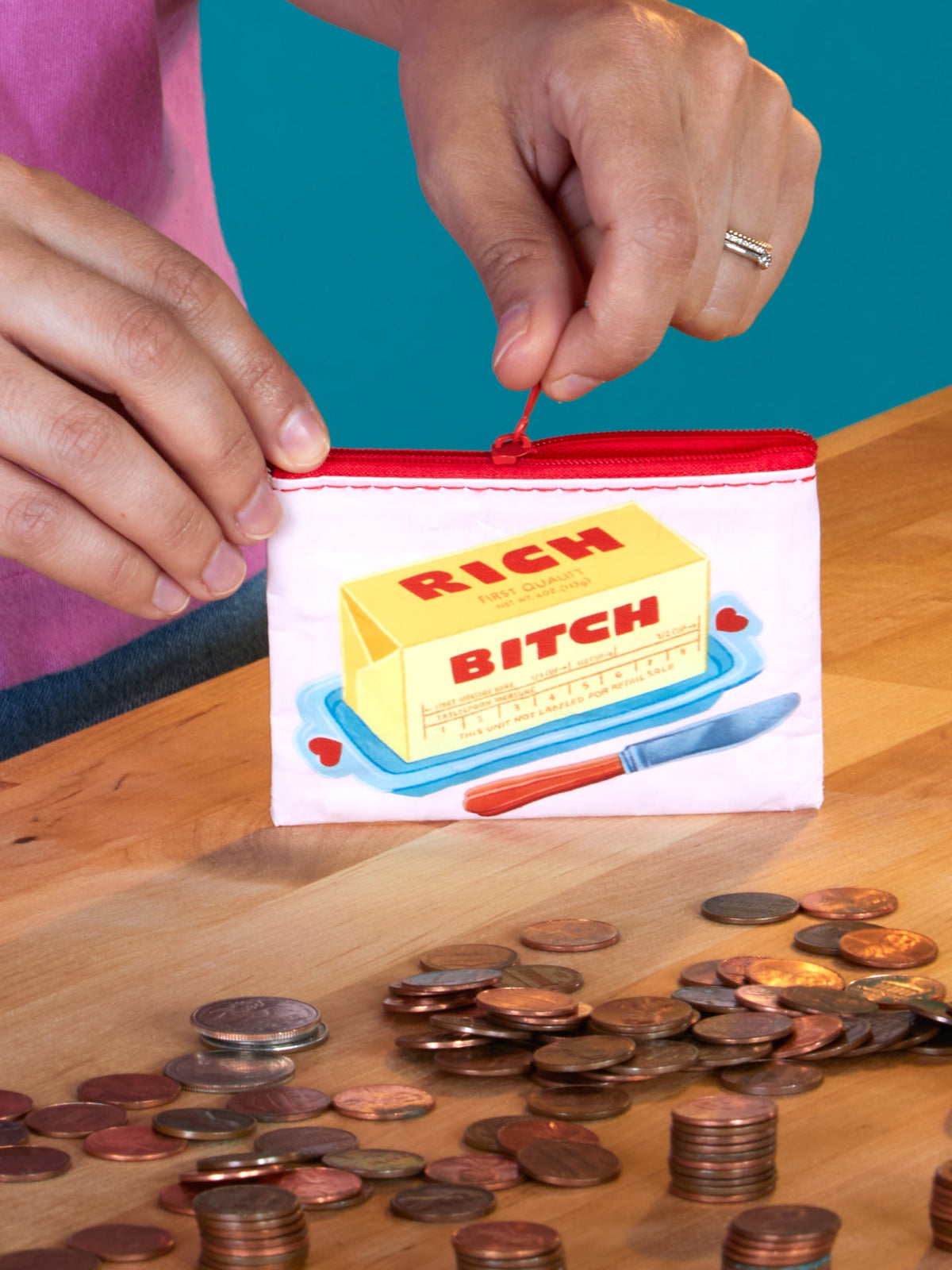 Rich Bitch Coin Purse NEW! by Blue Q – image 2