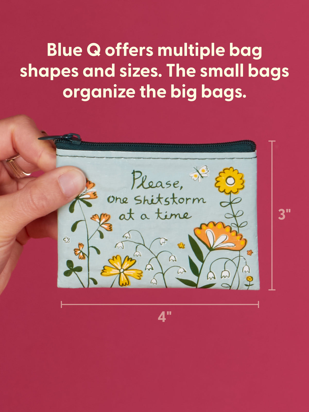 Please, One Shitstorm At A Time Coin Purse by Blue Q – image 2