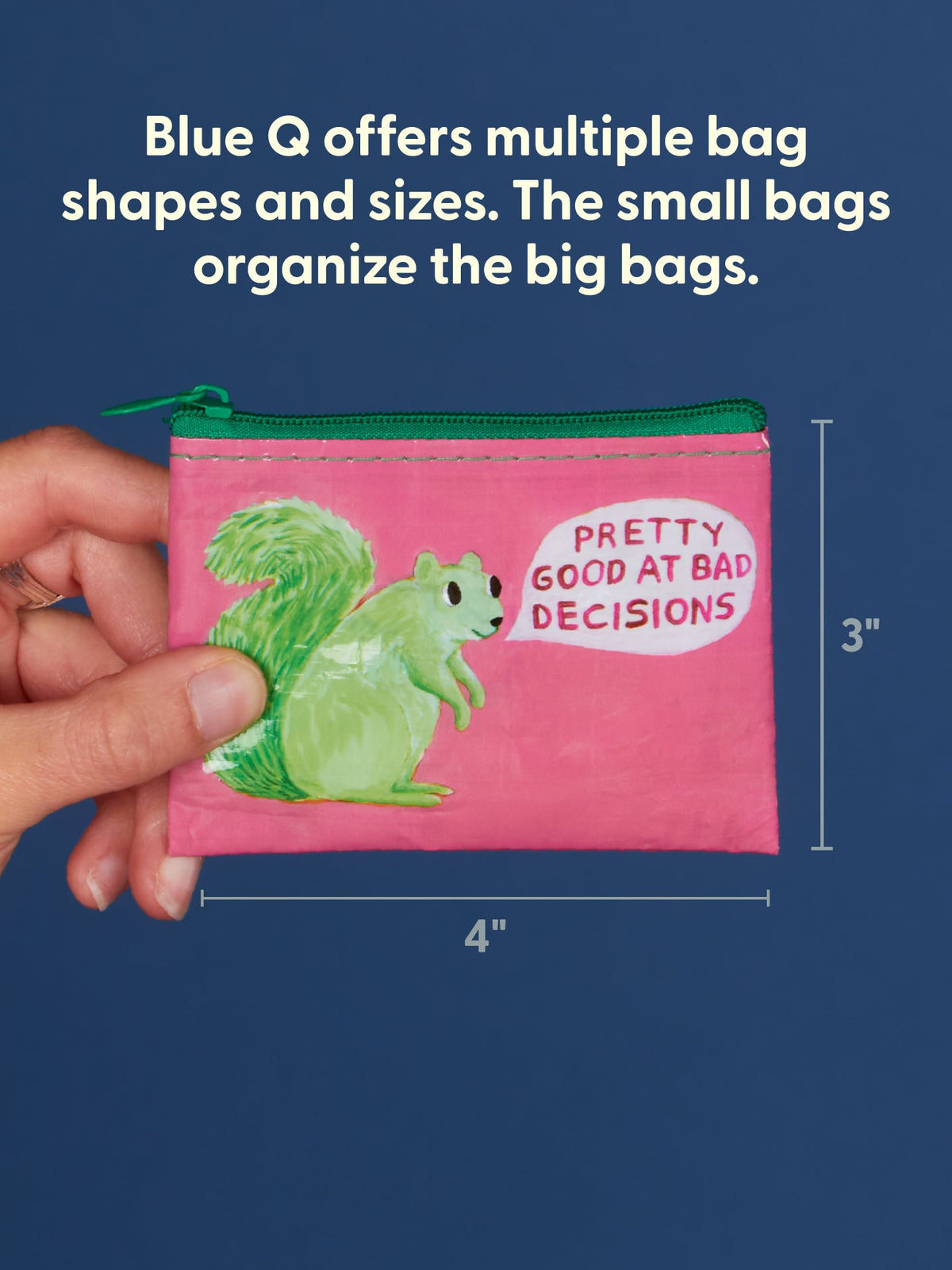 Pretty Good At Bad Decisions Coin Purse by Blue Q – image 3