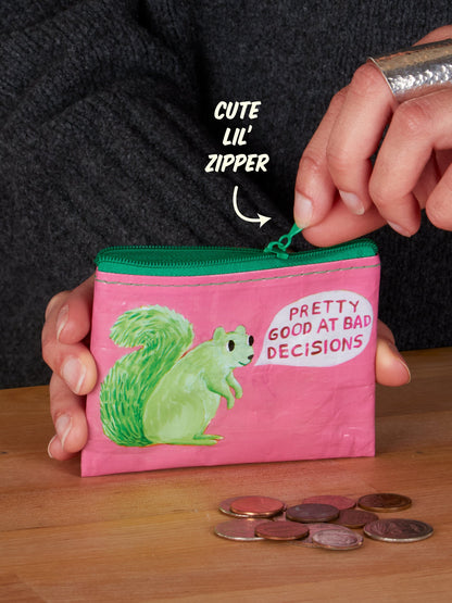 Pretty Good At Bad Decisions Coin Purse by Blue Q – image 2
