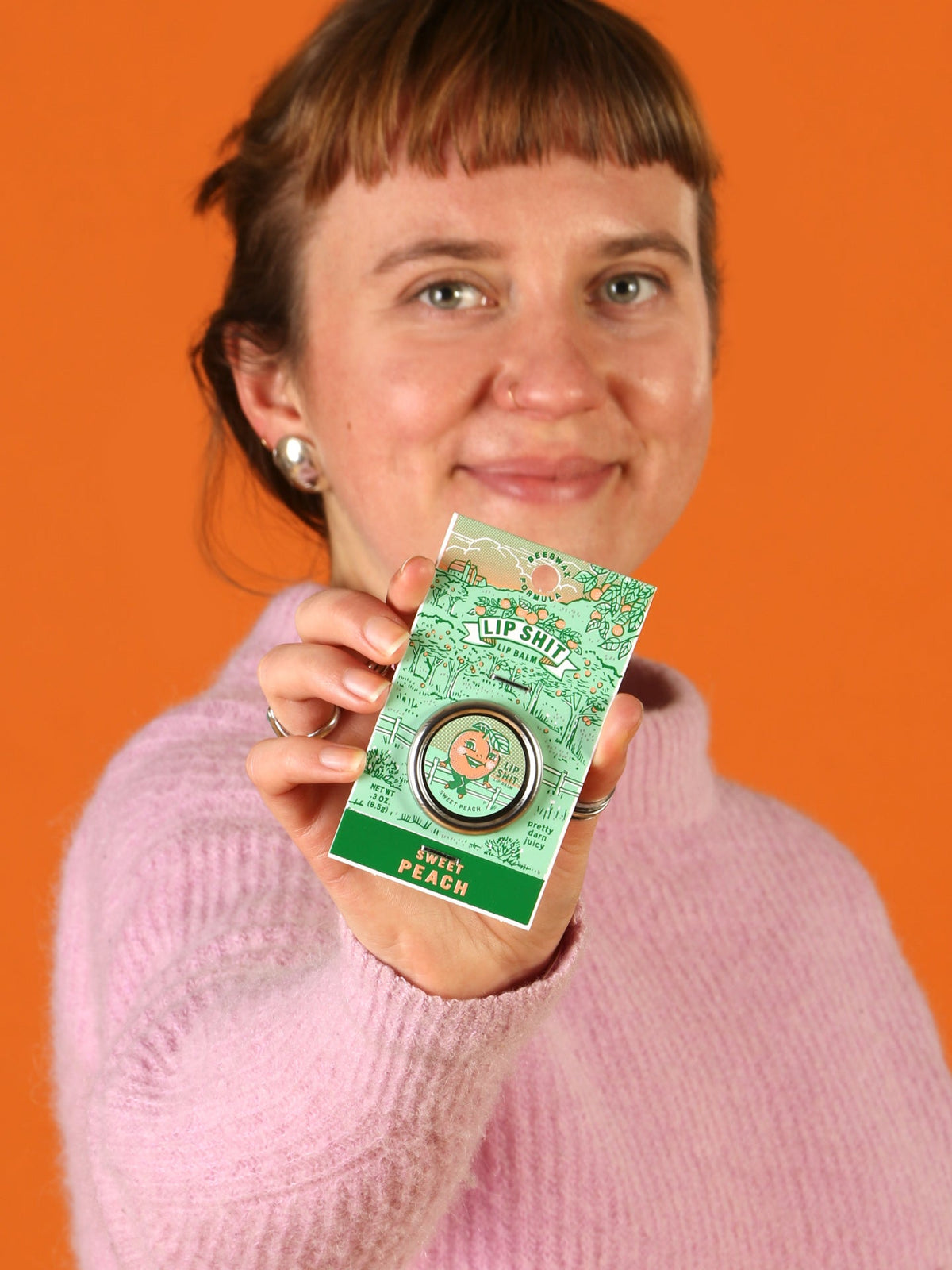 Lip Shit Sweet Peach Lip Balm - NEW! by Blue Q – image 3