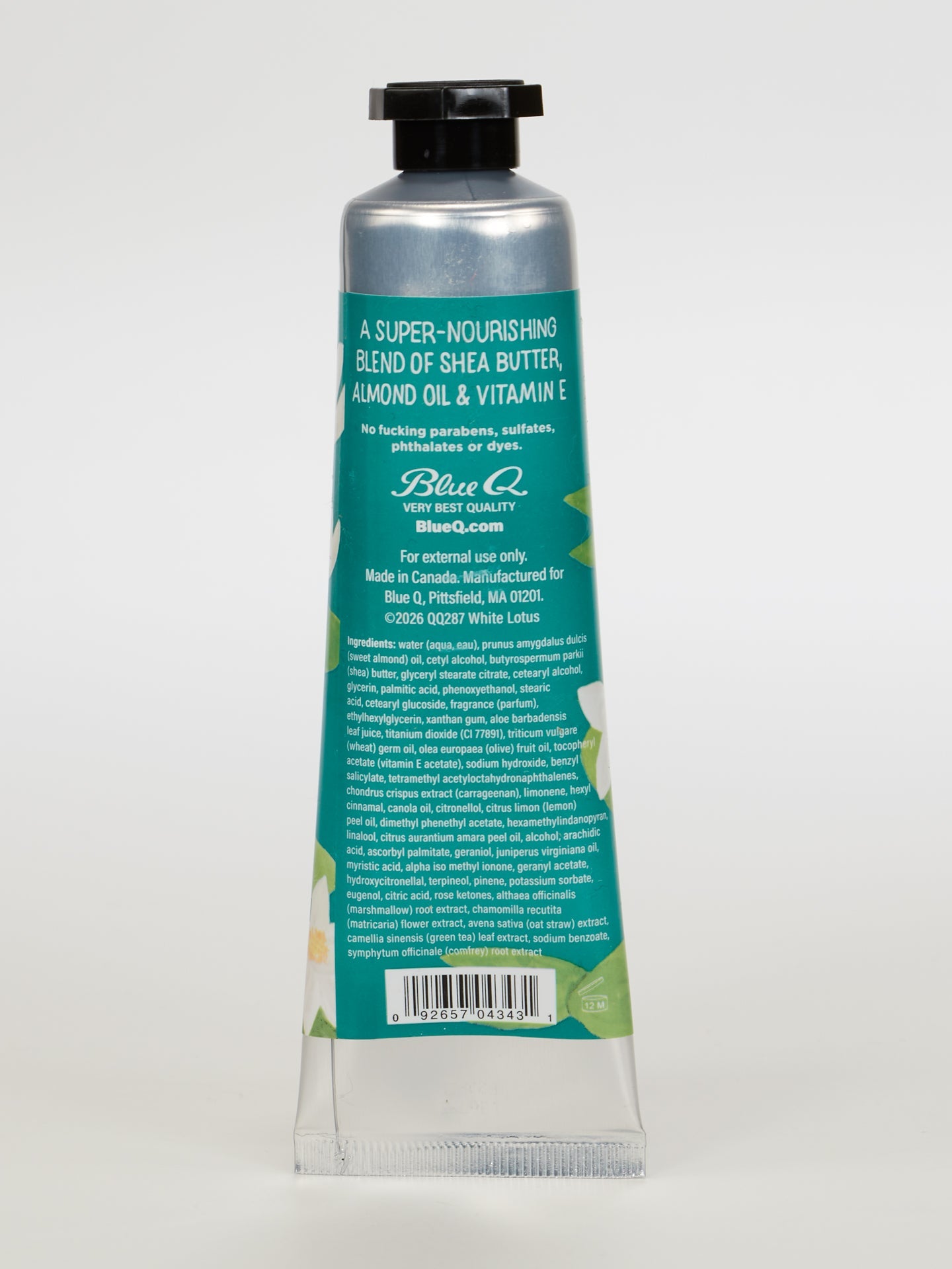 QQ287 I'm A Delicate Fucking Flower Natural Hand Cream- White Lotus Flower with Bergamot & MimosaQQ287