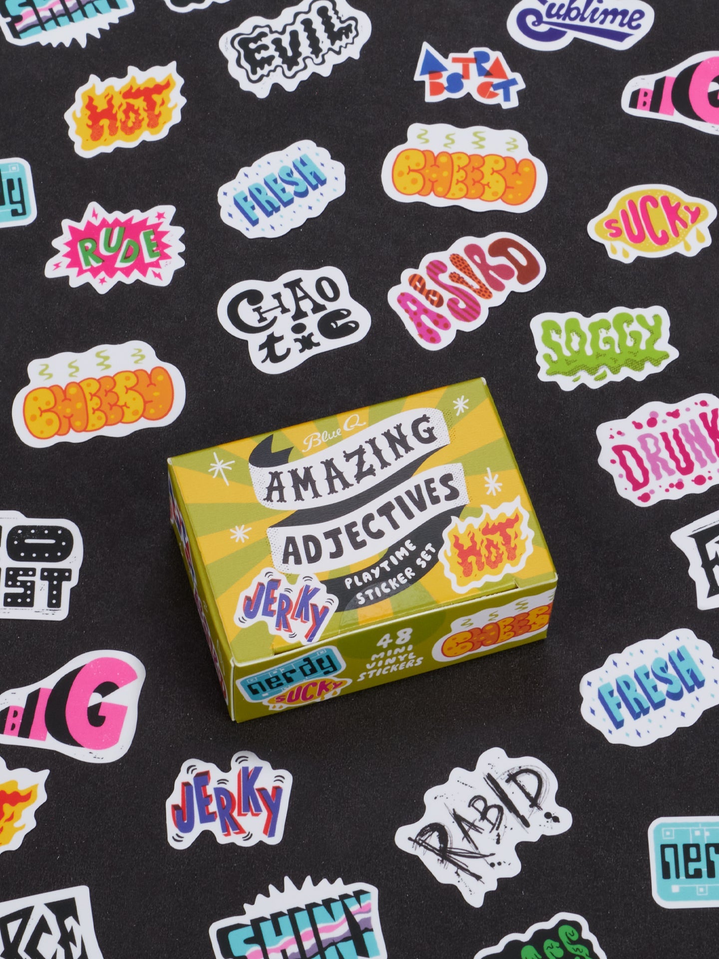 Amazing Adjectives Playtime Sticker Set by Blue Q