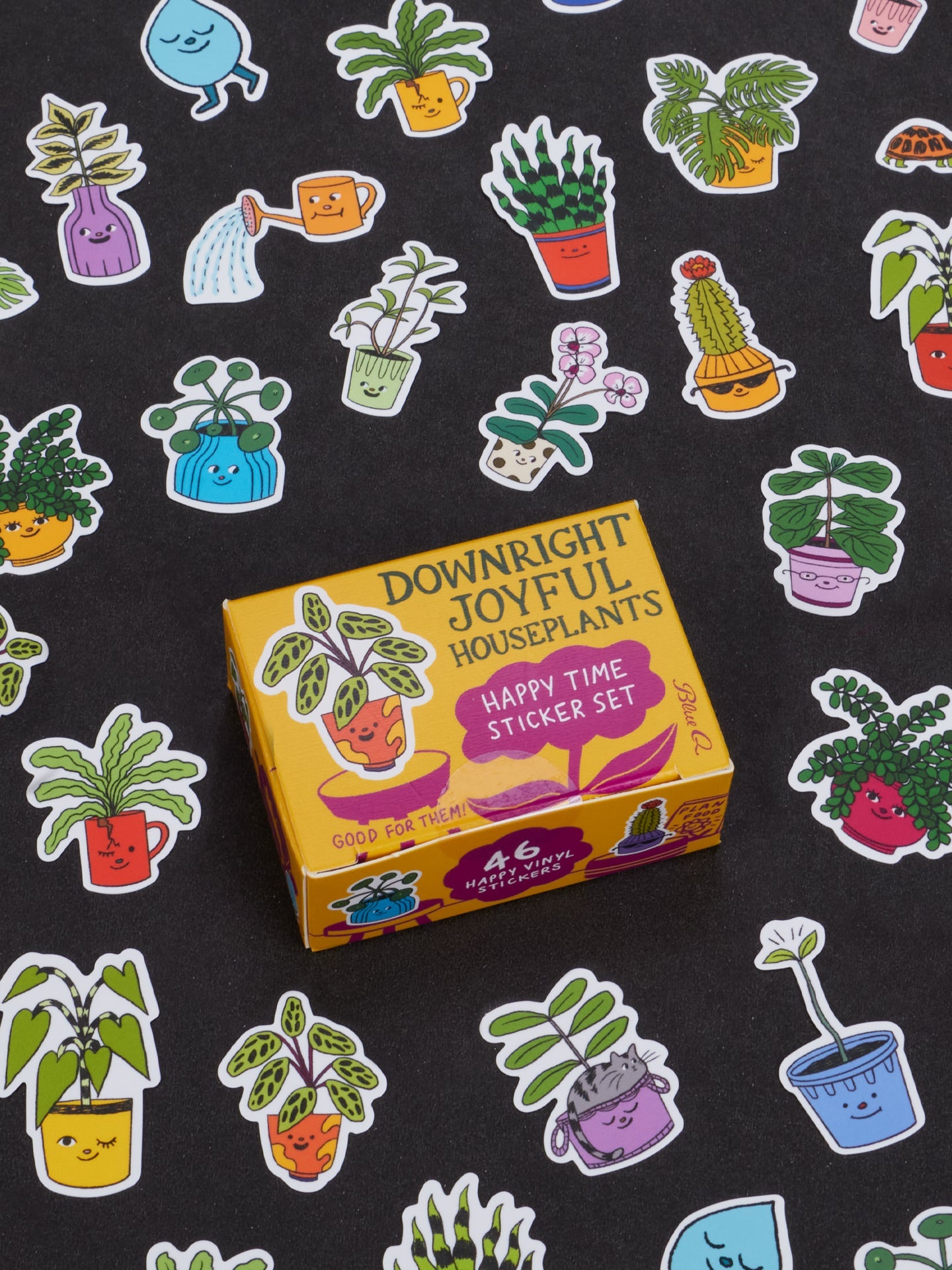 Downright Joyful Houseplants Happytime Sticker Set by Blue Q