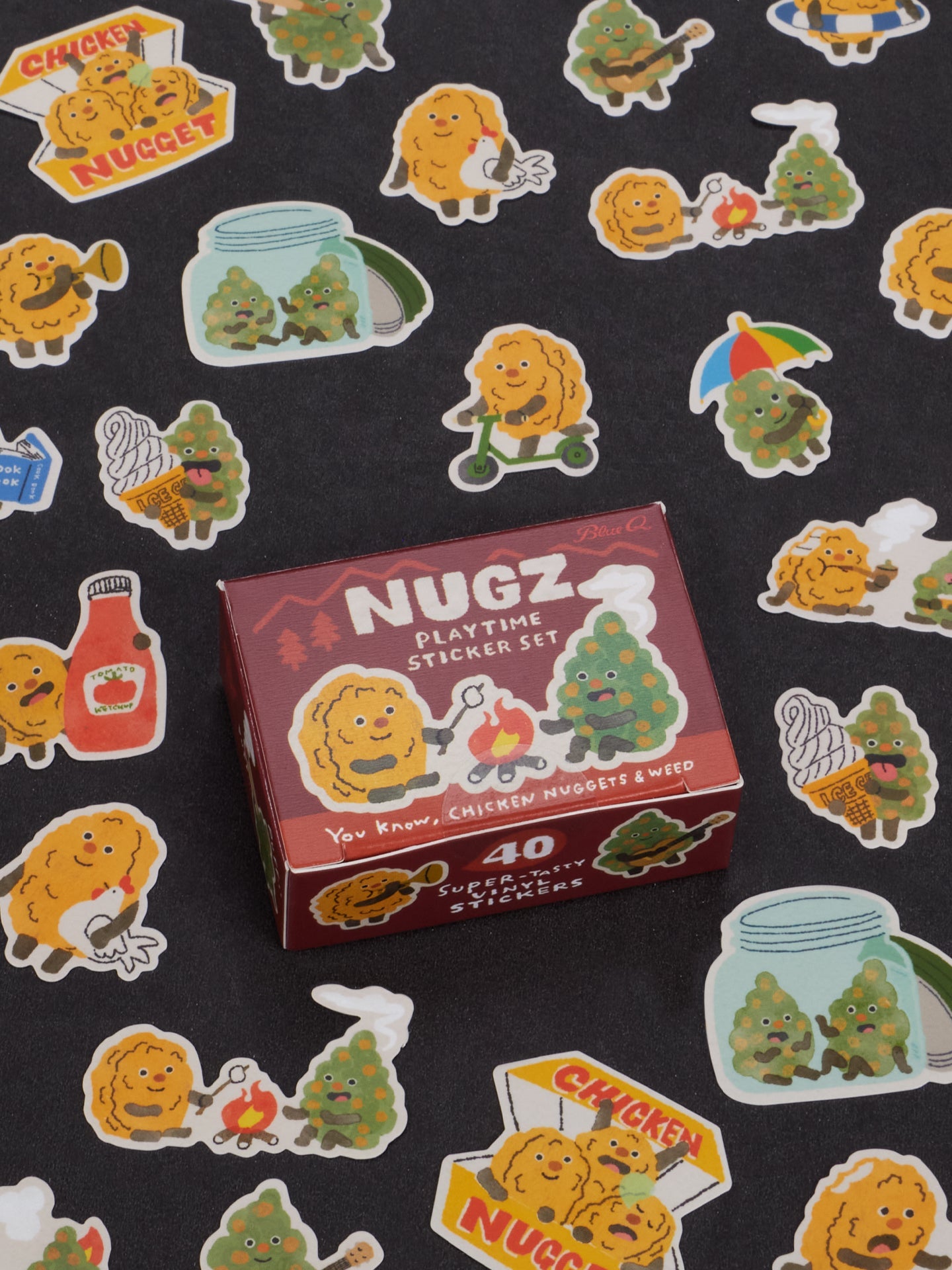 Nugs Playtime Sticker Set by Blue Q