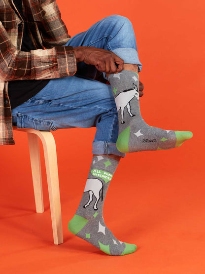 All Puns Intended Men's Socks by Blue Q – image 4