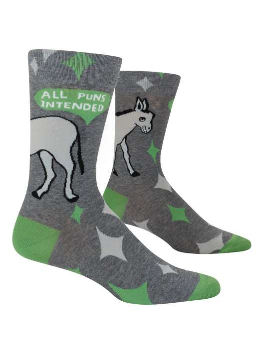 SW1019 All Puns Intended Men's Socks