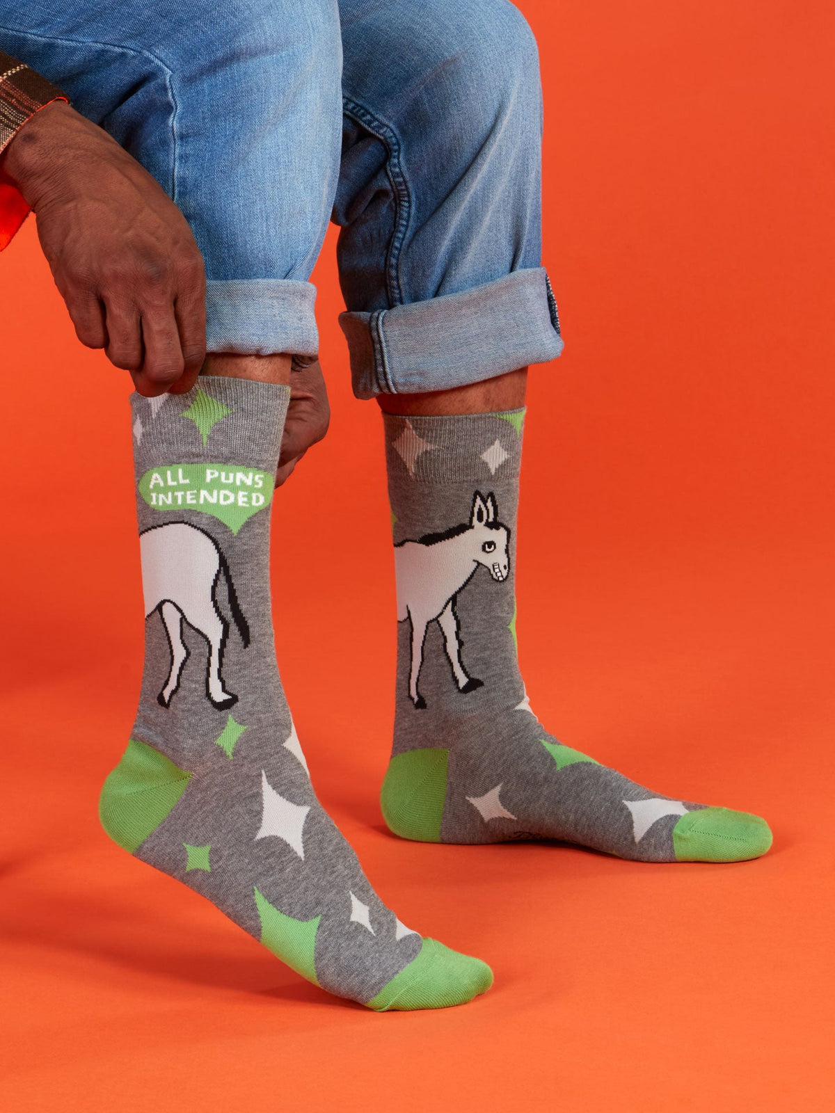 All Puns Intended Men's Socks by Blue Q – image 2
