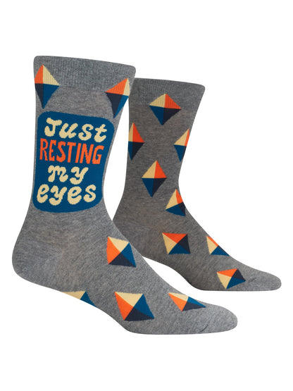 SW1020 Resting My Eyes Men's Socks