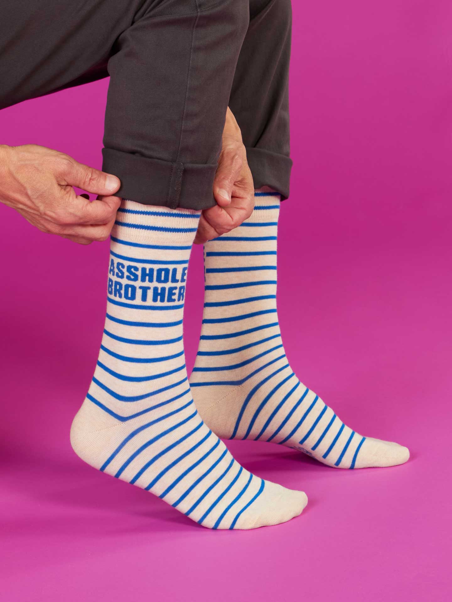 SW1022 Asshole Brother Men's Socks
