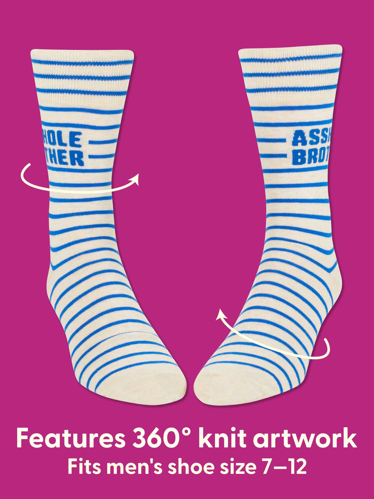Asshole Brother Men's Socks by Blue Q – image 5