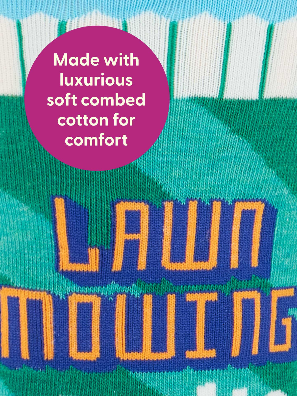 Lawn Mowing Socks Men's Socks by Blue Q – image 4