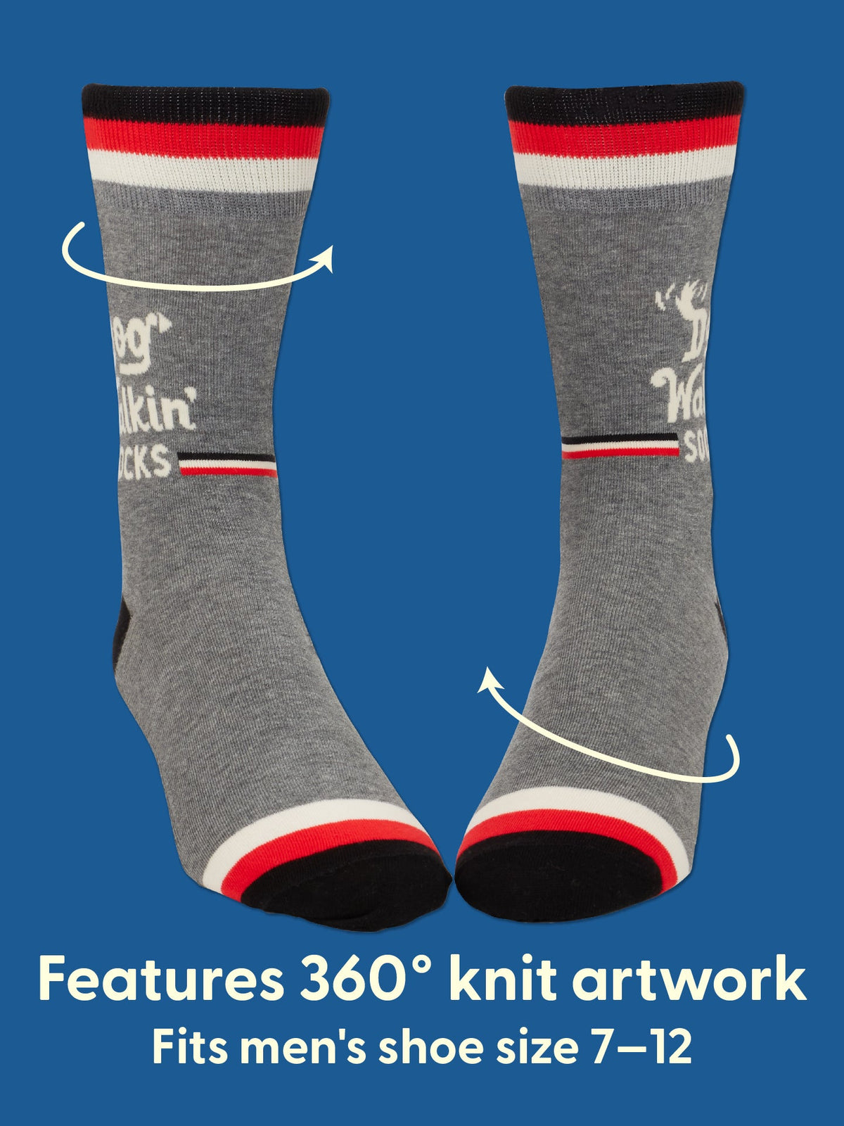 Dog Walkin' Men's Socks by Blue Q – image 5
