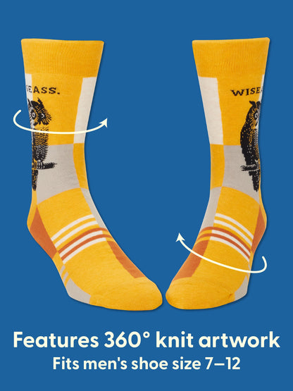 Wiseass Men's Crew Socks by Blue Q – image 4