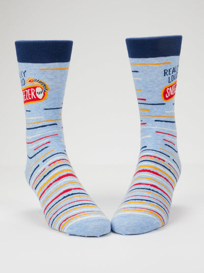 Really Loud Sneezer Men's Crew Socks by Blue Q – image 2