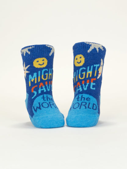Save World/Take Shit BabySocks by Blue Q – image 4
