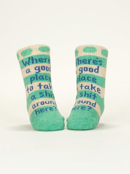Save World/Take Shit BabySocks by Blue Q – image 5