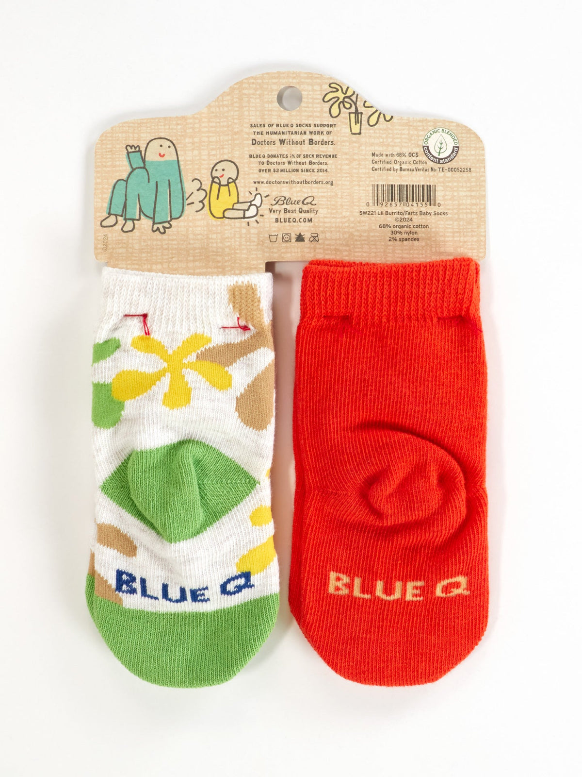 Lil Burrito/Farts Baby Socks by Blue Q – image 2