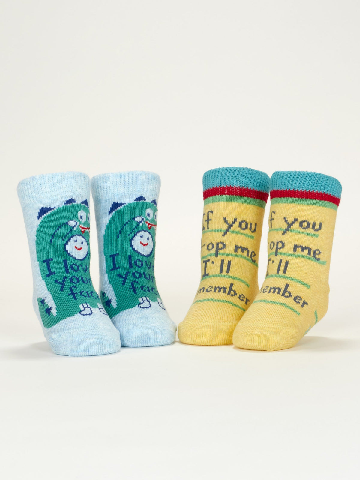 Your Face/ Drop Me Baby Socks by Blue Q – image 3