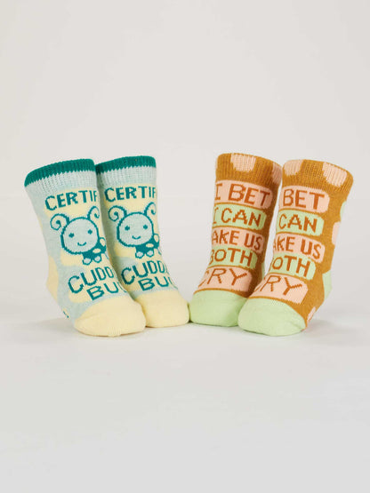 Cuddle Bug/Both Cry Baby Socks by Blue Q – image 3