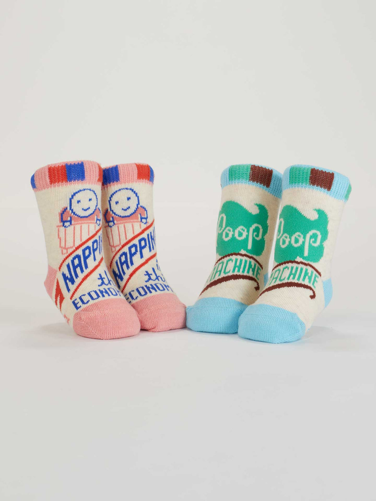 Napping/PoopMachine Baby Socks by Blue Q – image 3