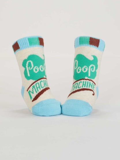 Napping/PoopMachine Baby Socks by Blue Q – image 5