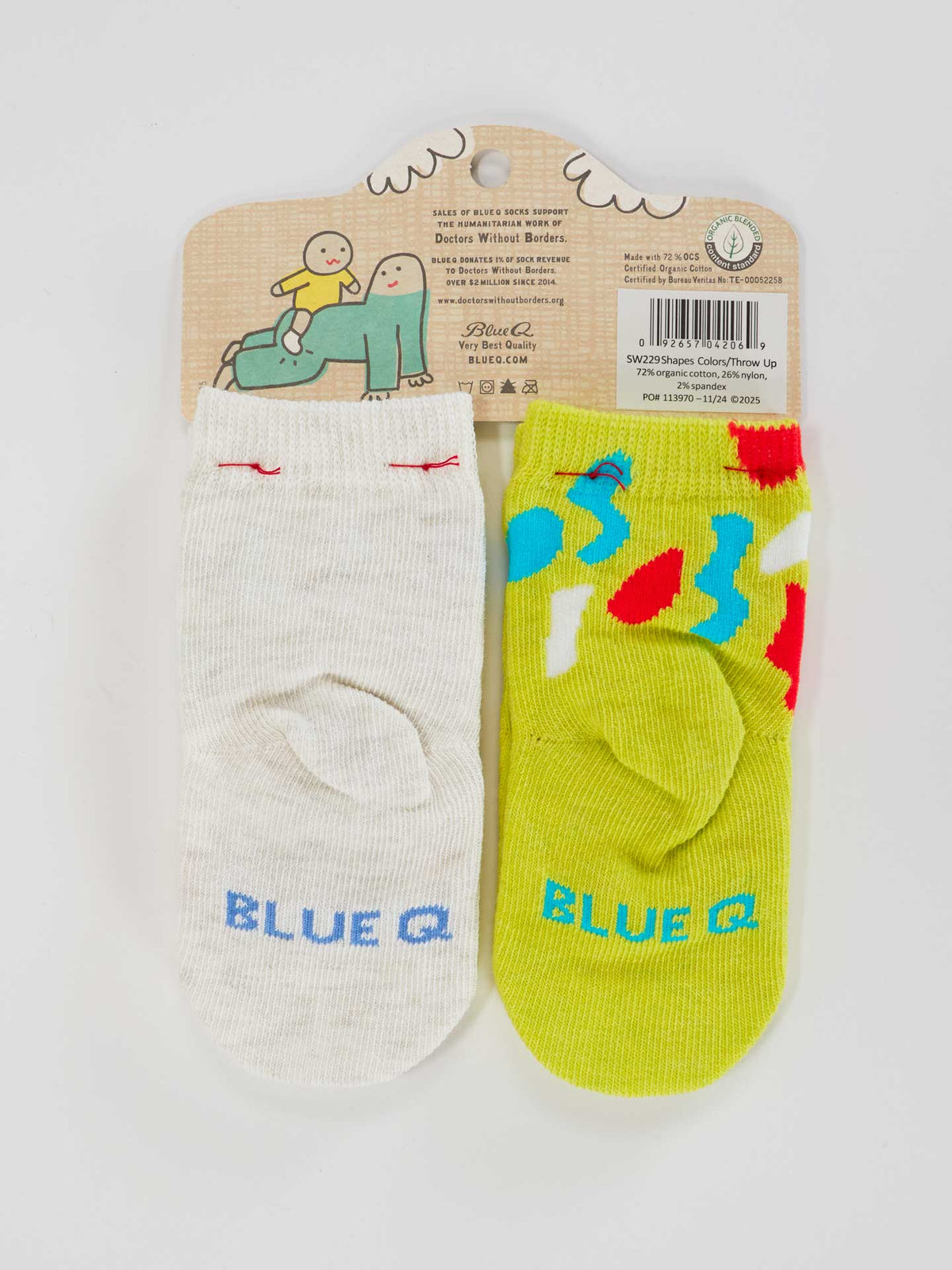 ShapesColors/ThrowUp BabySocks by Blue Q – image 2