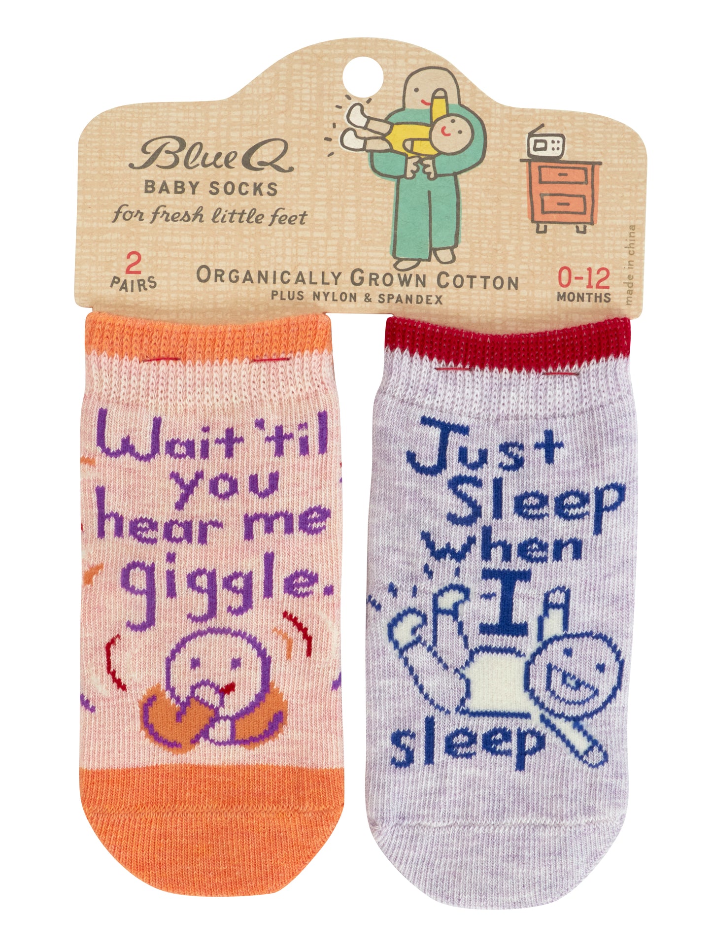 SW230 Hear Me Giggle/Sleep BabySocks