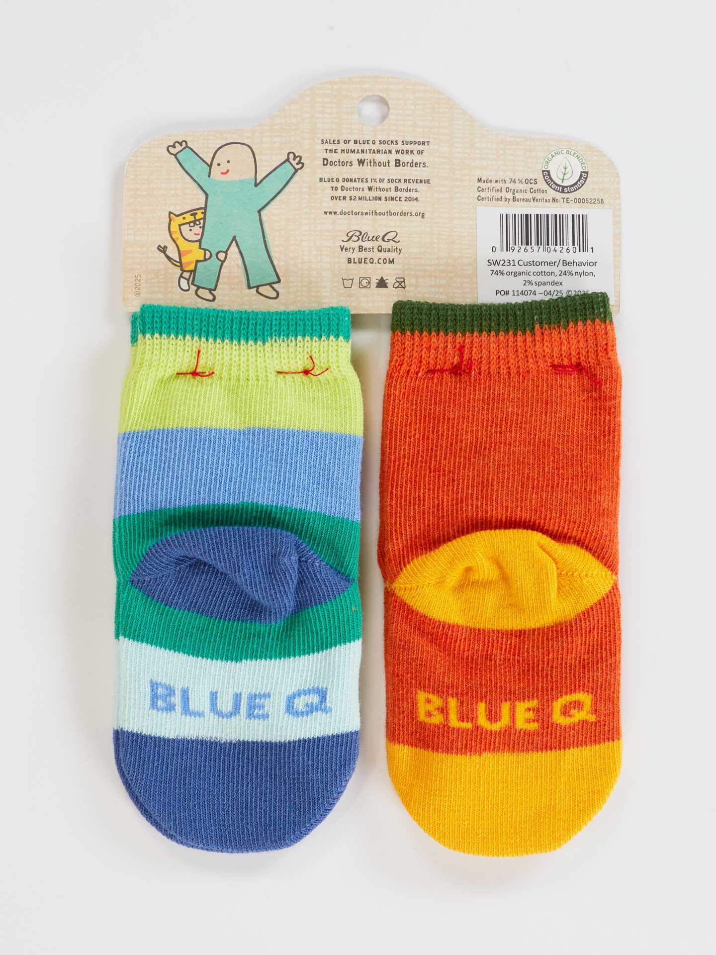 SW231 One Tough Customer/ Reflecting On My Behavior Baby Socks