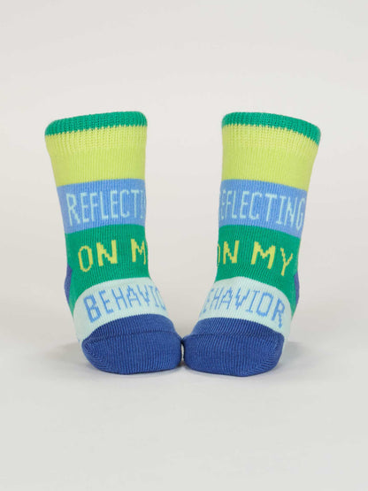 SW231 One Tough Customer/ Reflecting On My Behavior Baby Socks