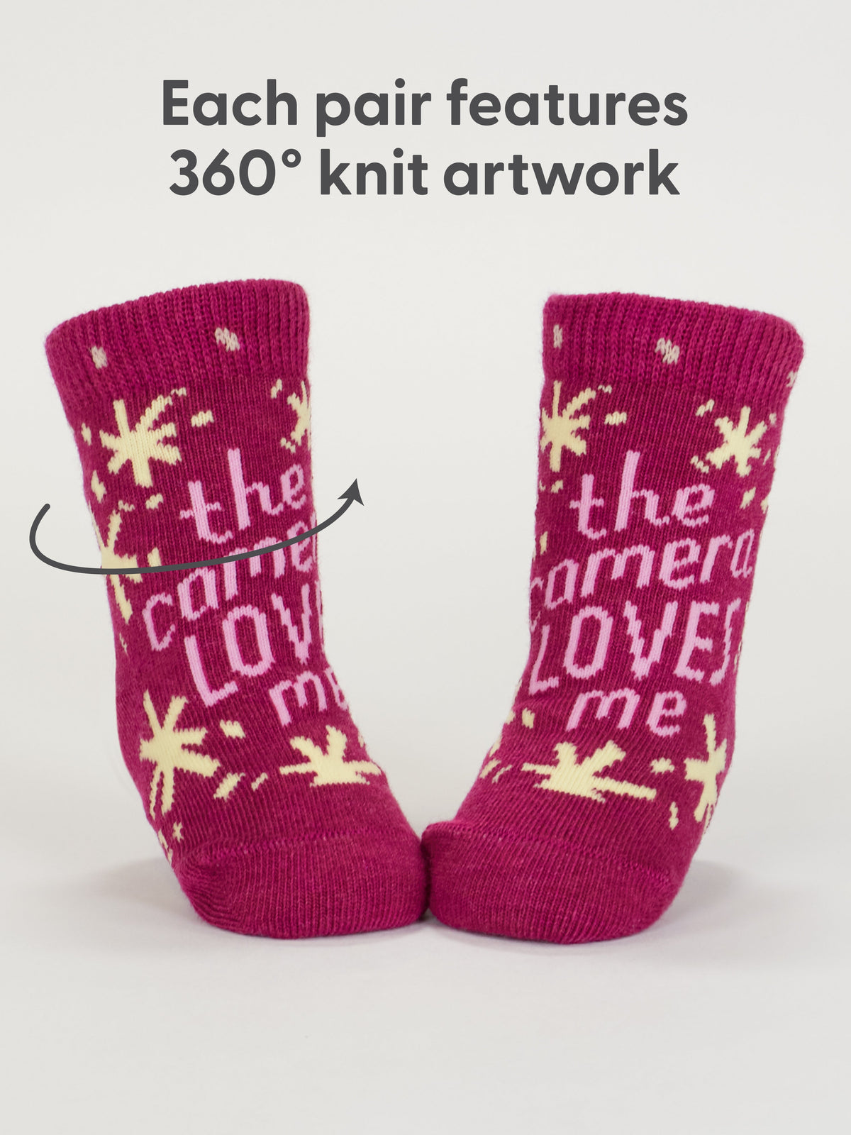 The Camera Loves Me/ I Got One Brewing Baby Socks by Blue Q – image 8