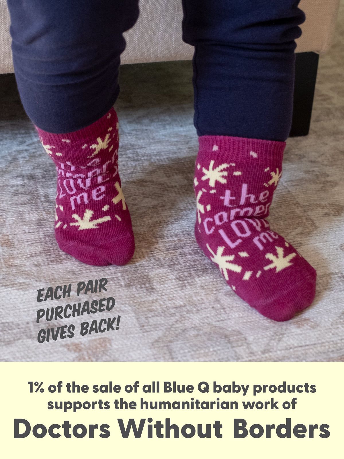 The Camera Loves Me/ I Got One Brewing Baby Socks by Blue Q – image 10