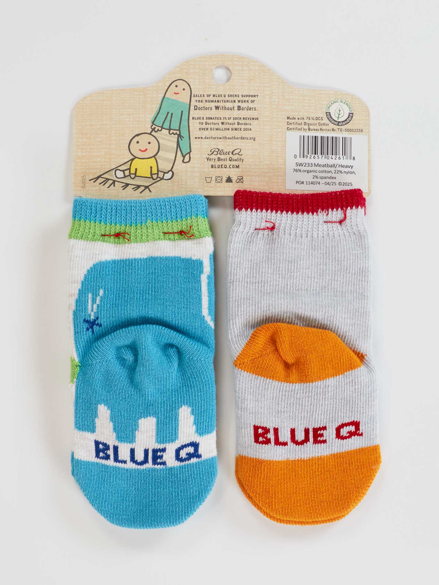 SW233 Little Meatball/ I Get Heavy Baby Socks