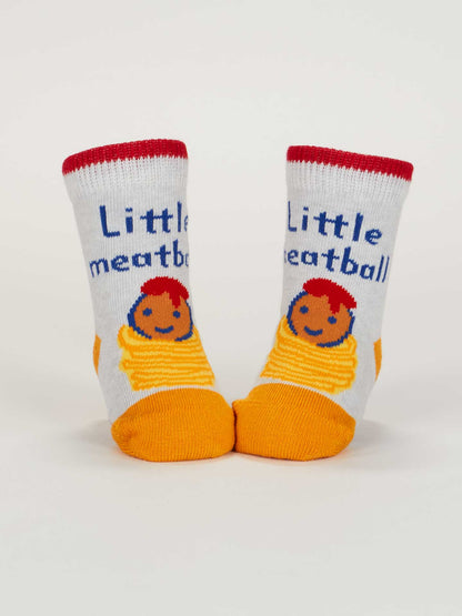 SW233 Little Meatball/ I Get Heavy Baby Socks