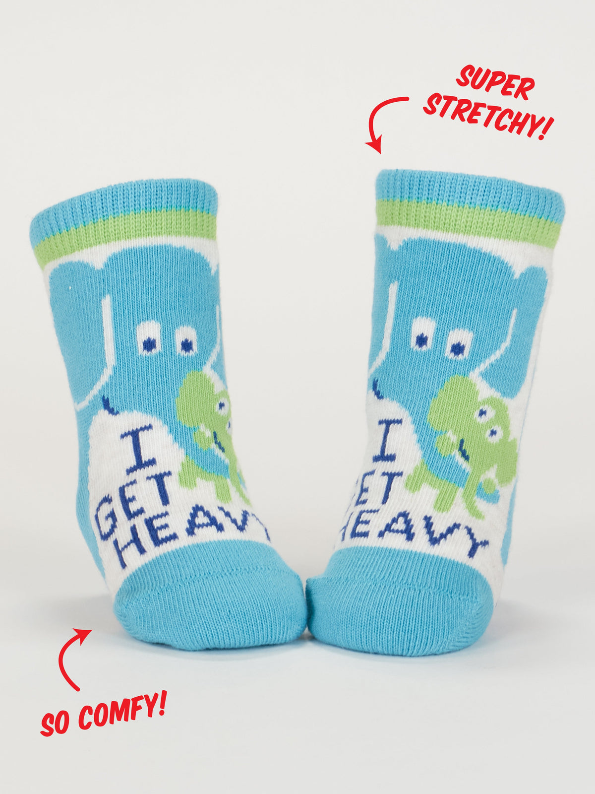 Little Meatball/ I Get Heavy Baby Socks by Blue Q – image 9