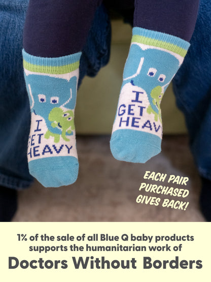 Little Meatball/ I Get Heavy Baby Socks by Blue Q – image 10
