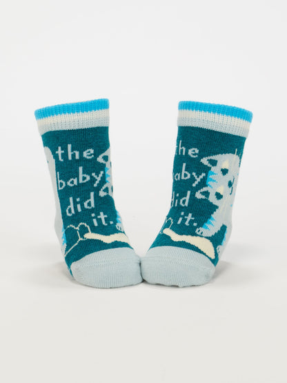 SW234 Cat Lover Jr./ The Baby Did It. Baby Socks