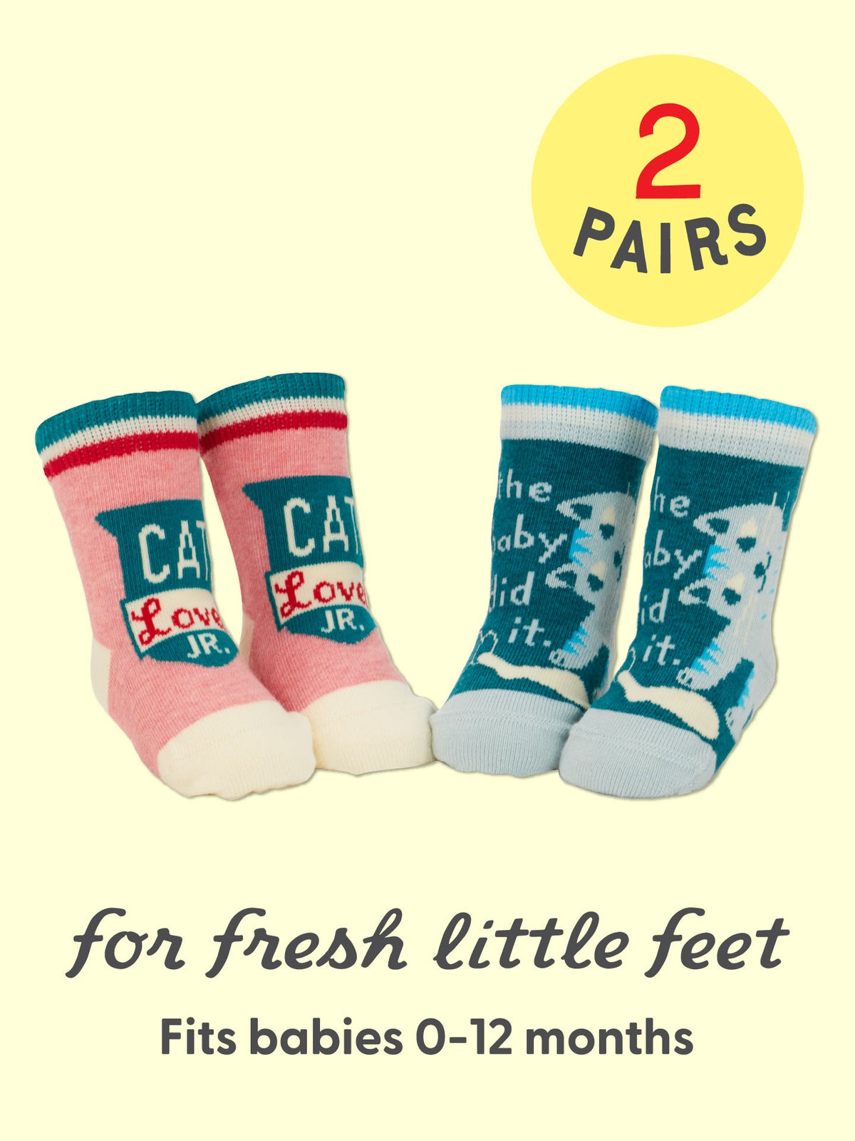 Cat Lover Jr./ The Baby Did It. Baby Socks by Blue Q – image 6